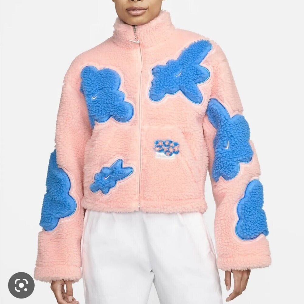 BNWT Cropped Nike Teddy/Sherpa Jacket